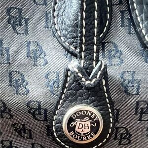 DOONEY & BOURKE Donegal Crest Canvas & Leather Shoulder Tote Bag
